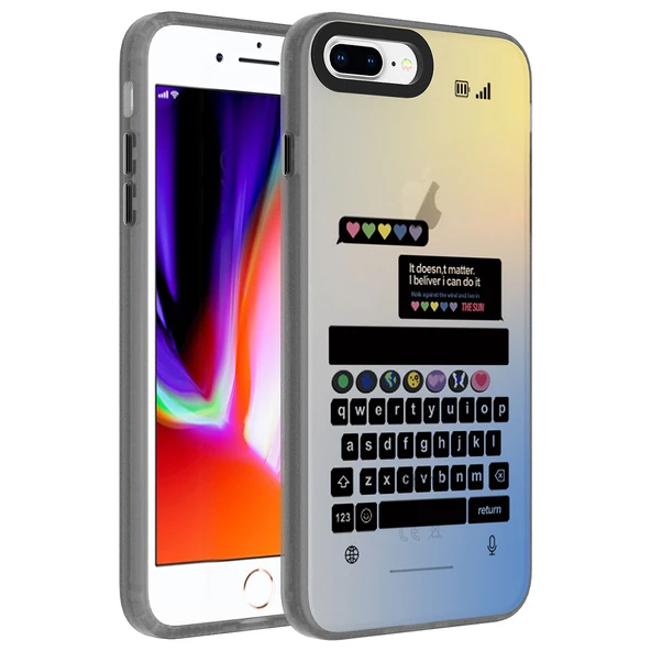 Apple iPhone 8 Plus - Kılıf Desenli Dragon Sert Kapak ürün görseli