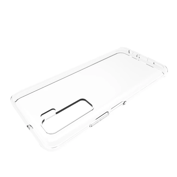 Huawei P40 Lite 5G - Kılıf Şeffaf Soft Slim Fitt Süper Silikon Kapak - Resim 3