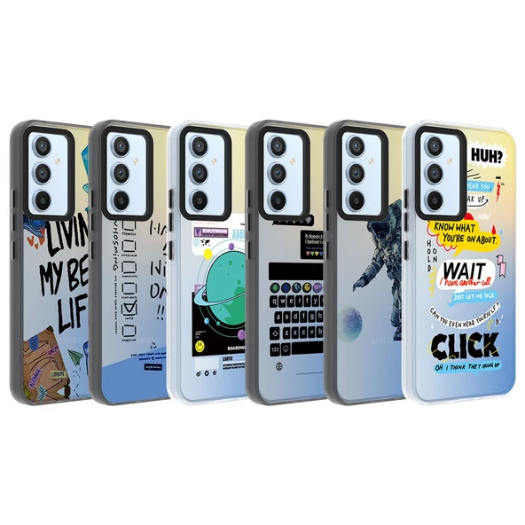 Samsung Galaxy A54 - Kılıf Desenli Dragon Sert Kapak - Resim 2