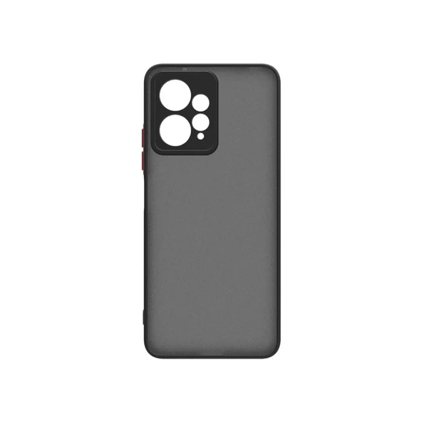 Xiaomi Redmi Note 12 4G - Kılıf Arkası Buzlu Renkli Düğmeli Hux Kapak