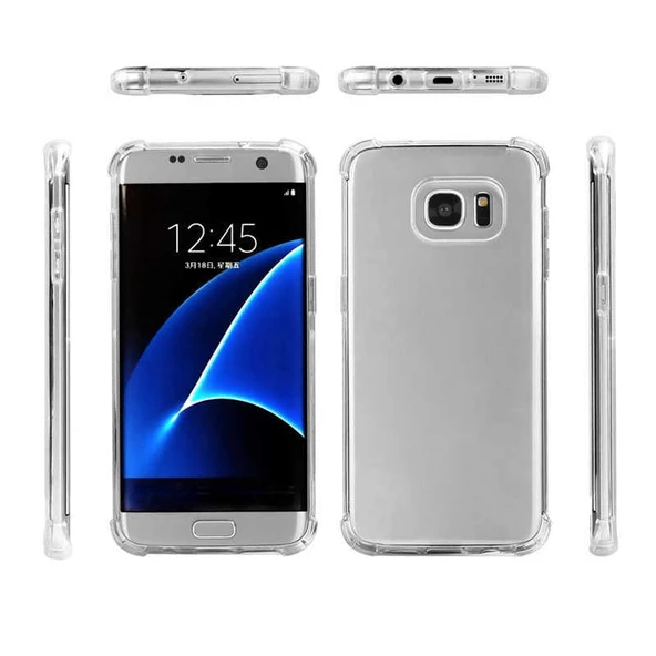 Samsung Galaxy S7 Edge - Kılıf Kenar Köşe Korumalı Nitro Anti Shock Silikon - 4
