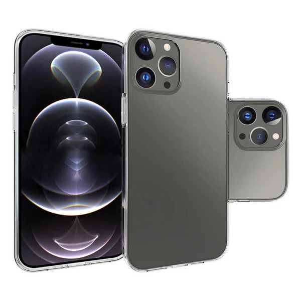 Apple iPhone 15 Pro Max - Kılıf Şeffaf Soft Slim Fitt Süper Silikon Kapak ürün görseli 1