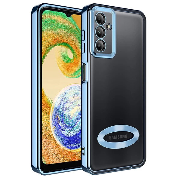 Samsung Galaxy A24 - Kılıf Kamera Korumalı Logo Gösteren Omega Kapak