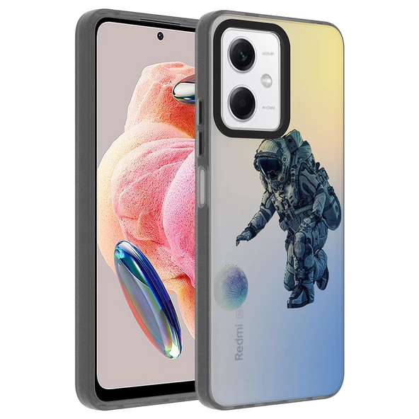 Xiaomi Redmi Note 12 4G - Kılıf Desenli Dragon Sert Kapak ürün görseli