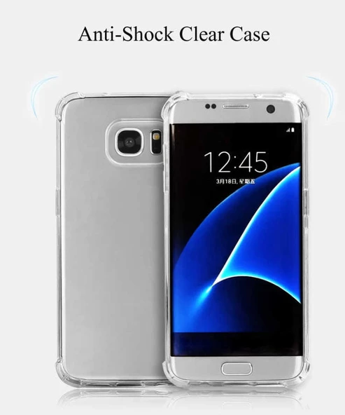 Samsung Galaxy S7 Edge - Kılıf Kenar Köşe Korumalı Nitro Anti Shock Silikon