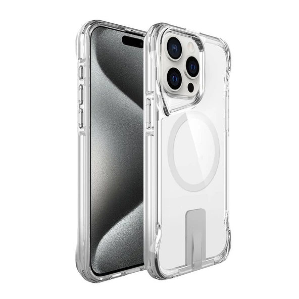 Apple iPhone 15 Pro - Kılıf Magsafe Şarj Özellikli T-Max Standlı Kapak ürün görseli