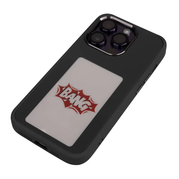 Apple iPhone 15 Pro Max - Kılıf Ekranı Yansıtan Akıllı NFC Kapak - 5