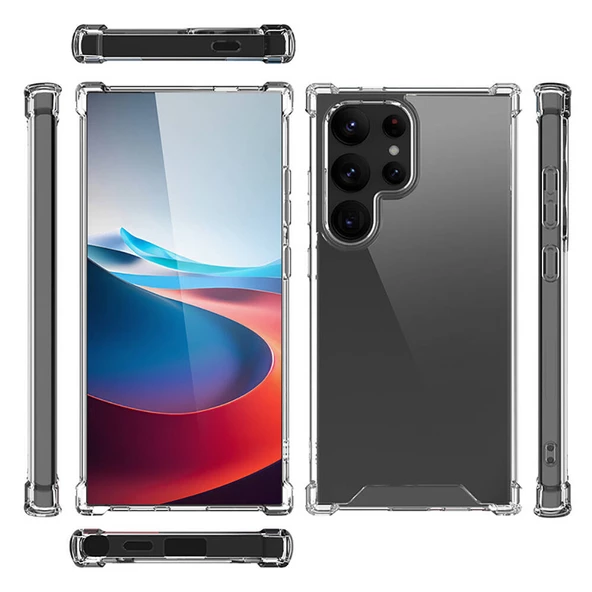 Samsung Galaxy S24 Ultra - Kılıf Kenar Köşe Korumalı Nitro Anti Shock Silikon - Resim 3