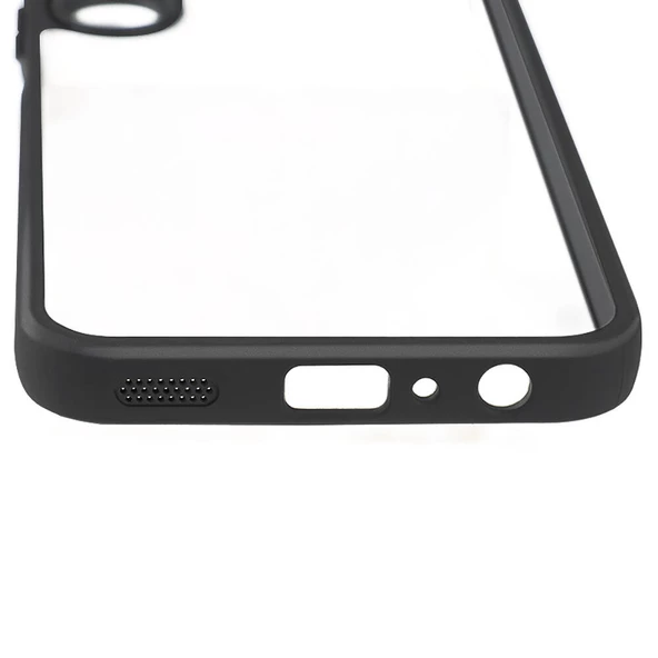 Samsung Galaxy A25 - Kılıf Kamera Korumalı Şeffaf Arka Yüzey New Roll Kapak - Resim 2