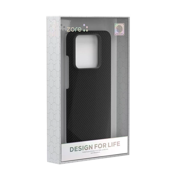 Xiaomi Mi 14 - Kılıf Magsafe Şarj Özellikli 600D Kevlar Krek Karbon Kapak - Resim 4