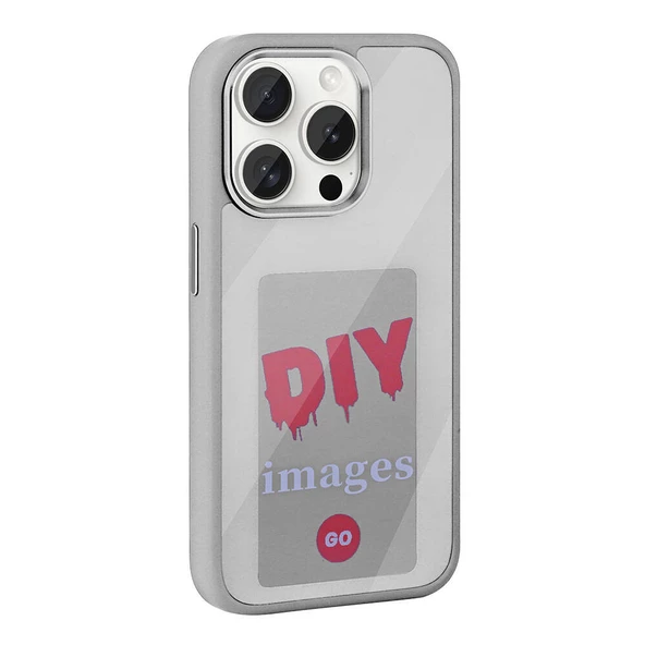 Apple iPhone 15 Pro Max - Kılıf Ekranı Yansıtan Akıllı NFC Kapak - 2