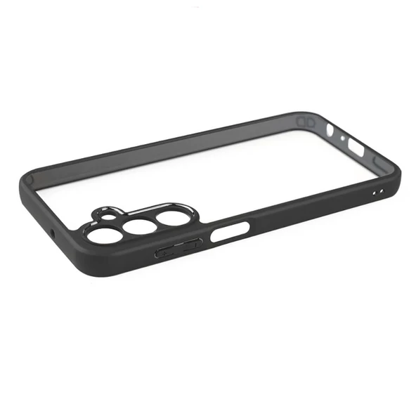 Samsung Galaxy A25 - Kılıf Kamera Korumalı Şeffaf Arka Yüzey New Roll Kapak - Resim 4