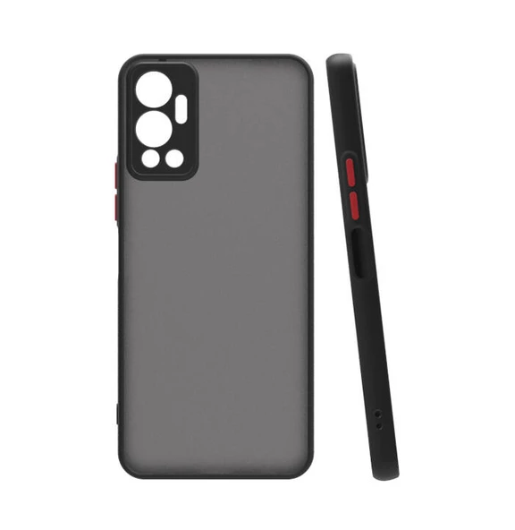 İnfinix Hot 12 - Kılıf Arkası Buzlu Renkli Düğmeli Hux Kapak ürün görseli