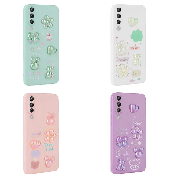 Samsung Galaxy A50 - Kılıf Kabartma Figürlü Parlak Toys Silikon Kapak - 2