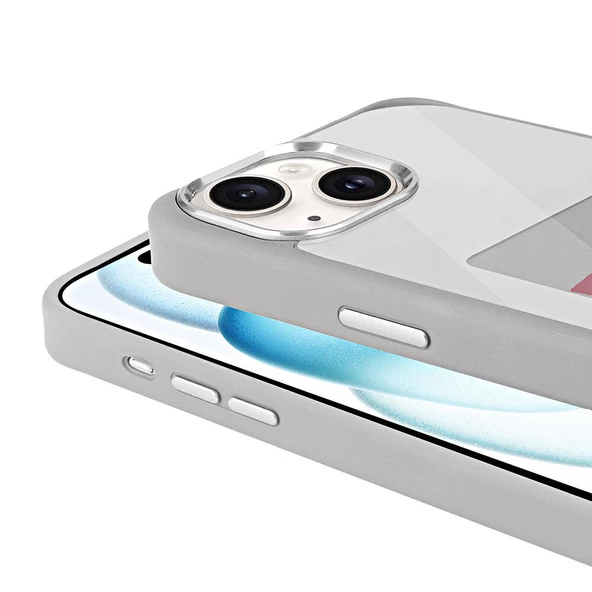 Apple iPhone 15 - Kılıf Ekranı Yansıtan Akıllı NFC Kapak - 5