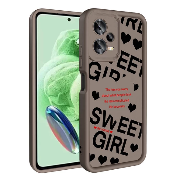 Xiaomi Redmi Note 12 5G - Kılıf Kamera Korumalı Baskılı Arka Yüzey Klas Kapak