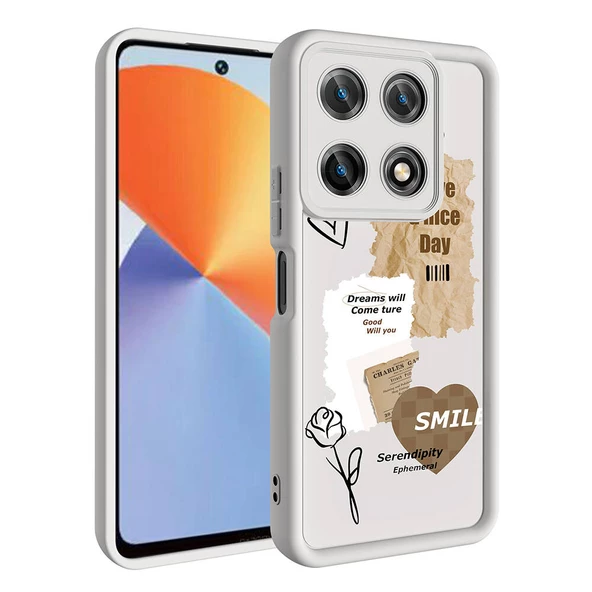 İnfinix Note 30 Pro - Kılıf Kamera Korumalı Baskılı Arka Yüzey Klas Kapak - 2