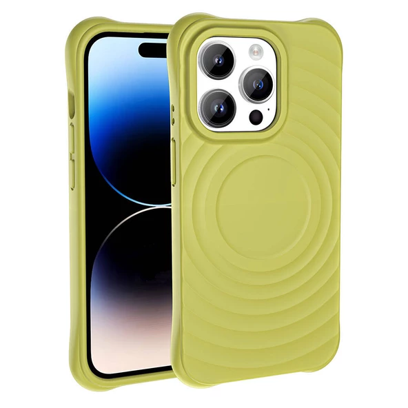 Apple iPhone 14 Pro Max - Magsafe Şarj Özellikli Airbagli Mat Görünümlü Hepi Kapak ürün görseli