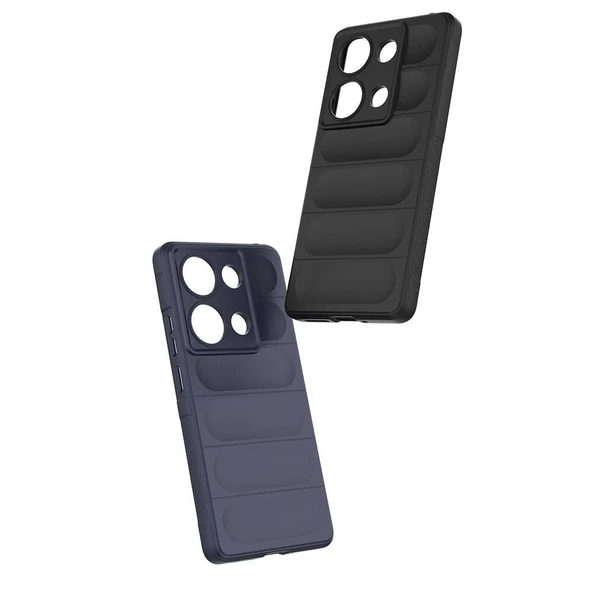 Xiaomi Redmi Note 13 Pro 4G Kılıf Esnek TPU Oyuklu Arka Yüzey Tasarımlı Etnik Silikon Kapak - Resim 2