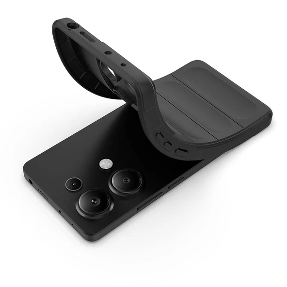 Xiaomi Redmi Note 13 Pro 4G Kılıf Esnek TPU Oyuklu Arka Yüzey Tasarımlı Etnik Silikon Kapak - Resim 6