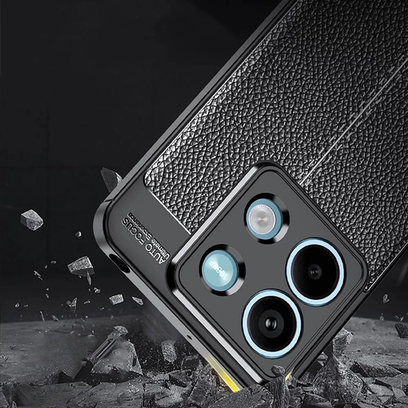 Xiaomi Redmi Note 13 5G - Kılıf Auto Focus Karbon Niss Silikon Kapak - Resim 3