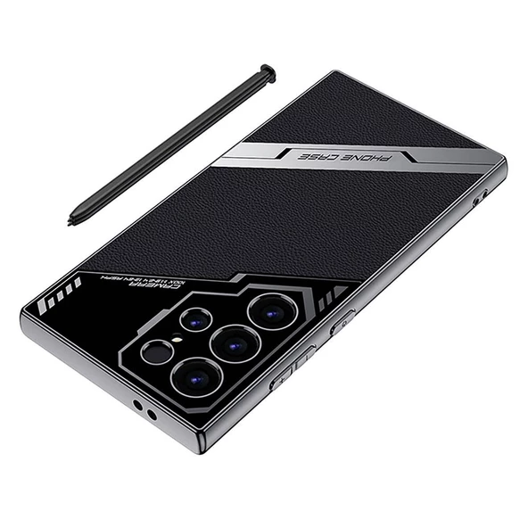 Samsung Galaxy S23 Ultra - Kılıf Kamera Korumalı Suni Deri Tasarım Yeni Seri Procase Kapak - 5