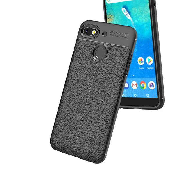 General Mobile GM 8 Go - Kılıf Auto Focus Karbon Niss Silikon Kapak - Resim 7