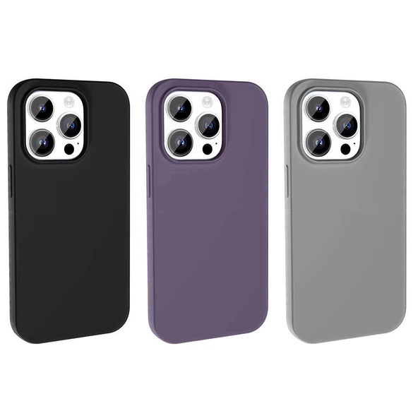 Apple iPhone 14 Pro - Kılıf Magsafe Şarj Özellikli Sıvı Teknolojili Silinebilir Sert Kivi Kapak - Resim 7