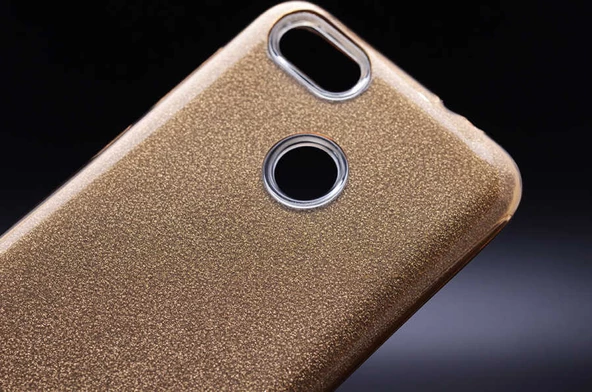 Huawei Y7 2018 - Kılıf Simli Koruyucu Shining Silikon - 2