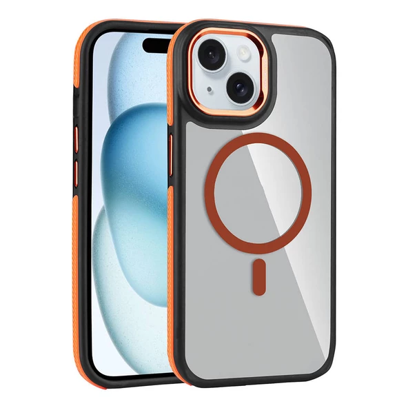 Apple iPhone 15 - Kılıf Magsafe Şarj Özellikli Mat Görünümlü Solo Kapak ürün görseli