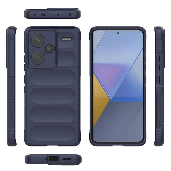 Xiaomi Redmi Note 13 Pro Plus 5G Kılıf Esnek TPU Oyuklu Arka Yüzey Tasarımlı Etnik Silikon Kapak - 2