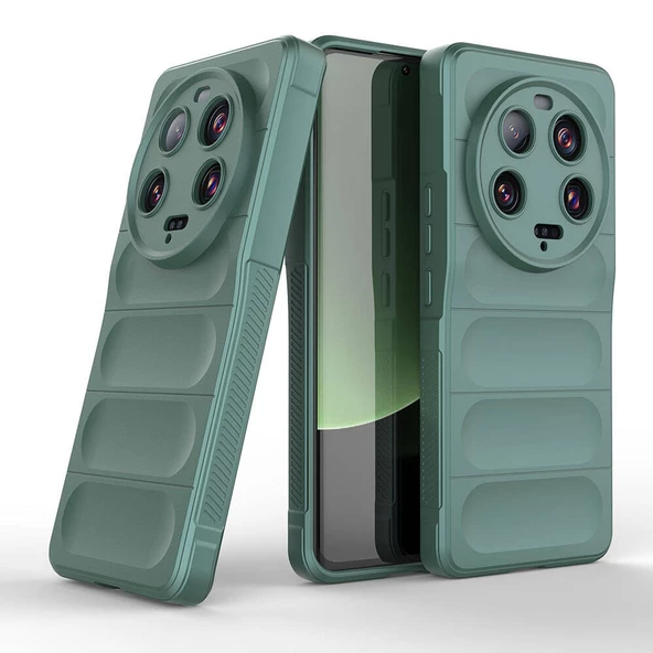 Xiaomi Mi 13 Ultra Kılıf Esnek TPU Oyuklu Arka Yüzey Tasarımlı Etnik Silikon Kapak ürün görseli 1