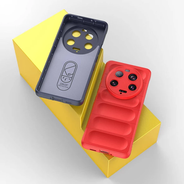 Xiaomi Mi 13 Ultra Kılıf Esnek TPU Oyuklu Arka Yüzey Tasarımlı Etnik Silikon Kapak - Resim 6