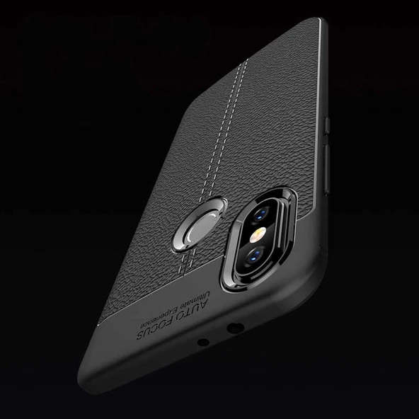 Xiaomi Mi 8 SE - Kılıf Auto Focus Karbon Niss Silikon Kapak - Resim 2