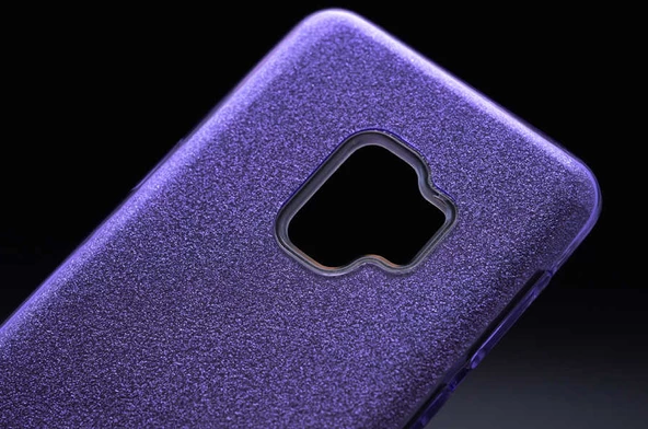 Samsung Galaxy J6 - Kılıf Simli Koruyucu Shining Silikon - Resim 2