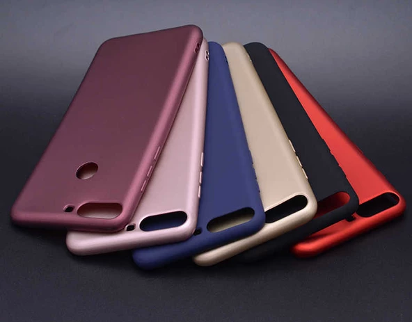 Huawei Y7 2018 - Kılıf Mat Soft Premier Silikon Kapak - Resim 5