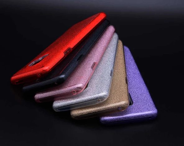 Samsung Galaxy J6 - Kılıf Simli Koruyucu Shining Silikon - Resim 3