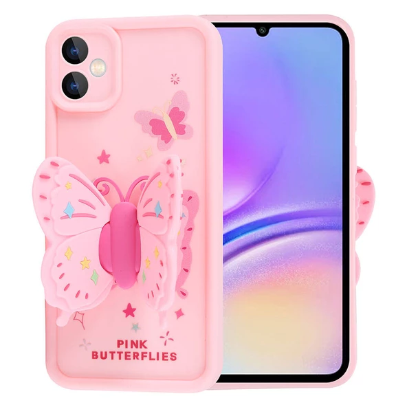 Samsung Galaxy A05 - Kılıf Kamera Korumalı Figür Tasarımlı Kapya Kapak - Resim 4