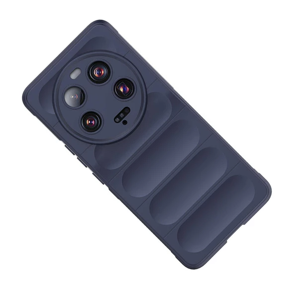 Xiaomi Mi 13 Ultra Kılıf Esnek TPU Oyuklu Arka Yüzey Tasarımlı Etnik Silikon Kapak - Resim 8