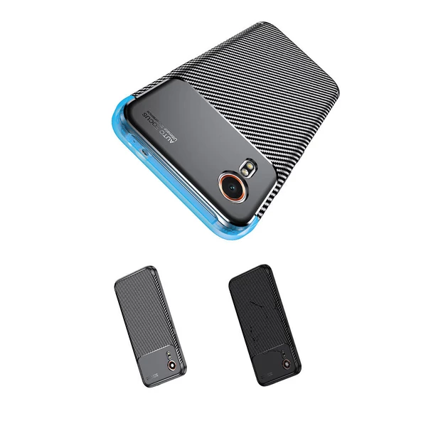Samsung Galaxy Xcover7 - Kılıf Auto Focus Karbon Negro Silikon Kapak - Resim 7