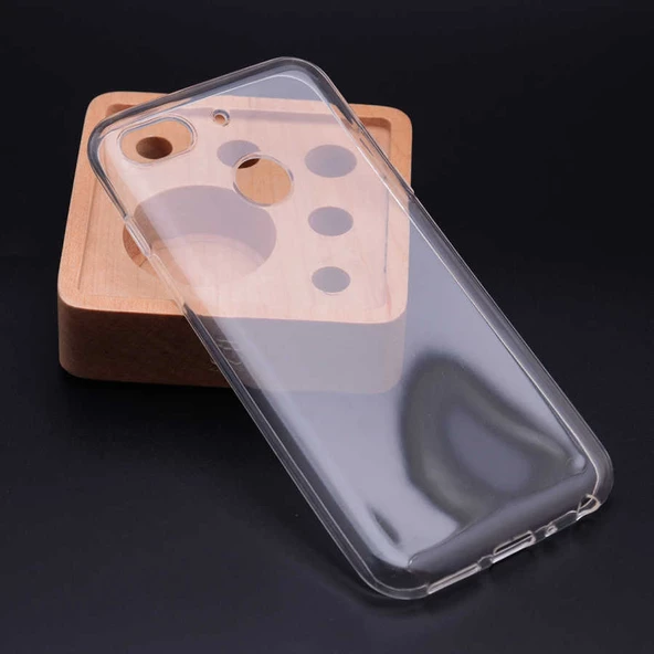 General Mobile GM 8 Go - Kılıf Şeffaf Soft Slim Fitt Süper Silikon Kapak