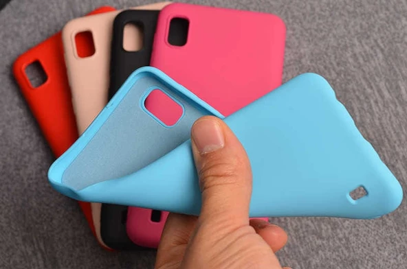 Samsung Galaxy A10 - Kılıf Mat Koruyucu içi Kadife İnci Silikon - Resim 3