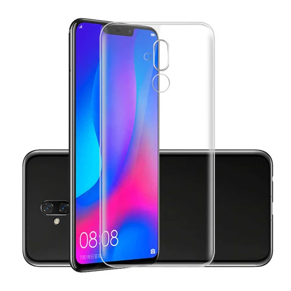 Huawei Mate 20 Lite - Kılıf Şeffaf Soft Slim Fitt Süper Silikon Kapak - Resim 2