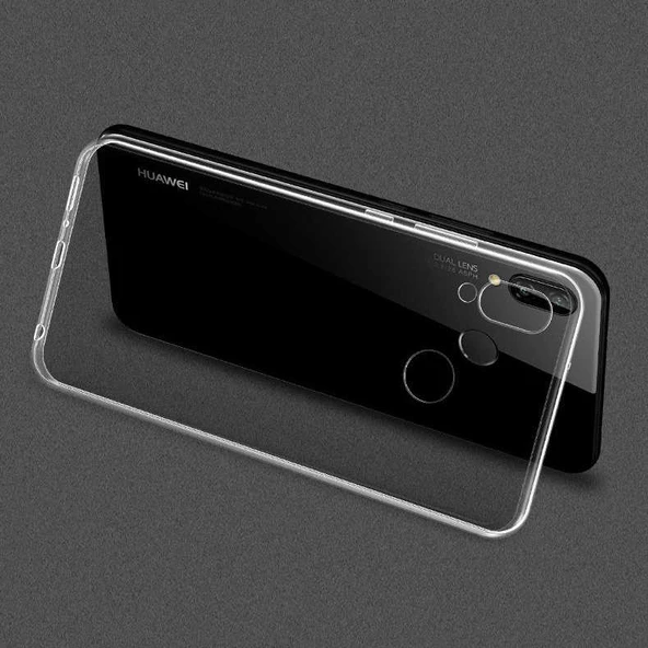 Huawei Y7 Prime 2019 - Kılıf Şeffaf Soft Slim Fitt Süper Silikon Kapak - Resim 6