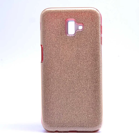Samsung Galaxy J6 Plus - Kılıf Simli Koruyucu Shining Silikon