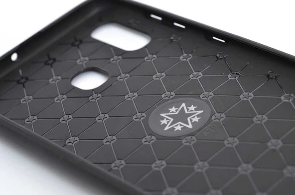 Samsung Galaxy A30 - Kılıf Yüzüklü Karbon Ravel Silikon Kapak - Resim 4