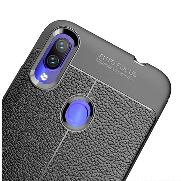 Xiaomi Redmi Note 7 - Kılıf Auto Focus Karbon Niss Silikon Kapak - Resim 6