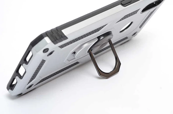 Huawei Honor 8A - Kılıf Yüzüklü Zırh Tank Vega Kapak - Resim 2