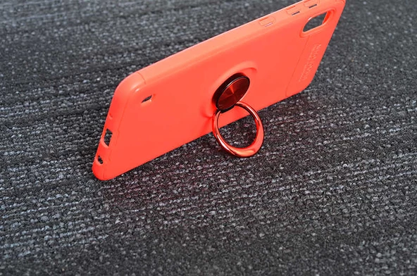 Samsung Galaxy A10 - Kılıf Yüzüklü Karbon Ravel Silikon Kapak - Resim 3