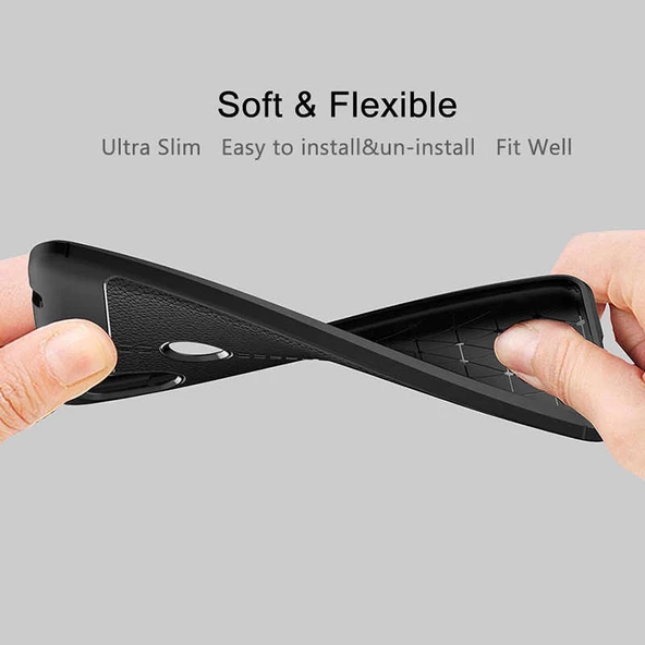 Xiaomi Redmi Note 6 Pro - Kılıf Auto Focus Karbon Niss Silikon Kapak - Resim 5